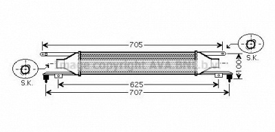 AVA QUALITY COOLING ol4421 -  Интеркулер